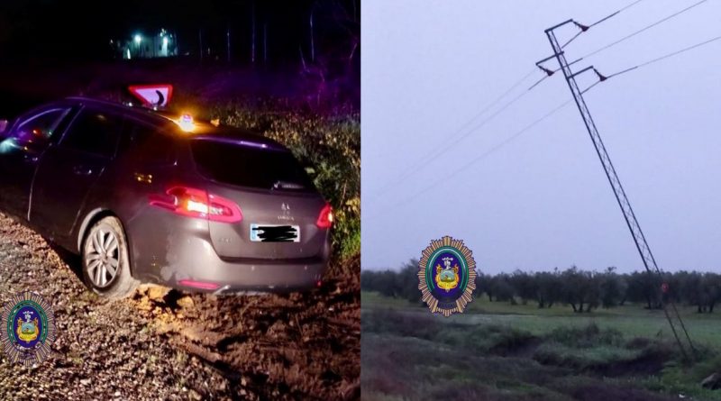 Primeras incidencias de la borrasca Leonardo en Arahal