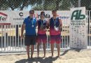 Manuel Cortés y Raúl Matías, del vóley playa Arahal, subcampeones provinciales