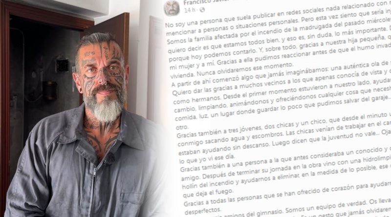 El emotivo agradecimiento de la familia afectada por el incendio en la barriada de la Feria II de Arahal